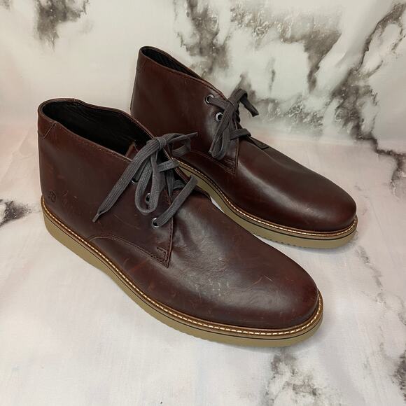 Dunham Clyde Chukka Boots Saddle Brown Leather Size 11.5 NWOB - Picture 1 of 10